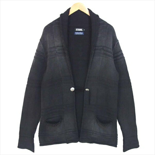 HYSTERIC GLAMOUR ヒステリックグラマー Original Blues オリジナルブルース コンチョ カーディガン ネイビー系 S【中古】