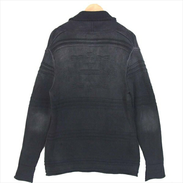 HYSTERIC GLAMOUR ヒステリックグラマー Original Blues オリジナルブルース コンチョ カーディガン ネイビー系 S【中古】
