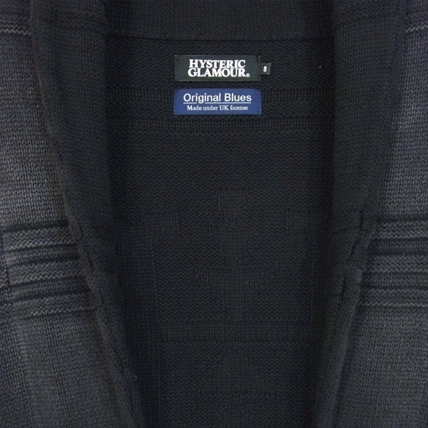 HYSTERIC GLAMOUR ヒステリックグラマー Original Blues オリジナルブルース コンチョ カーディガン ネイビー系 S【中古】