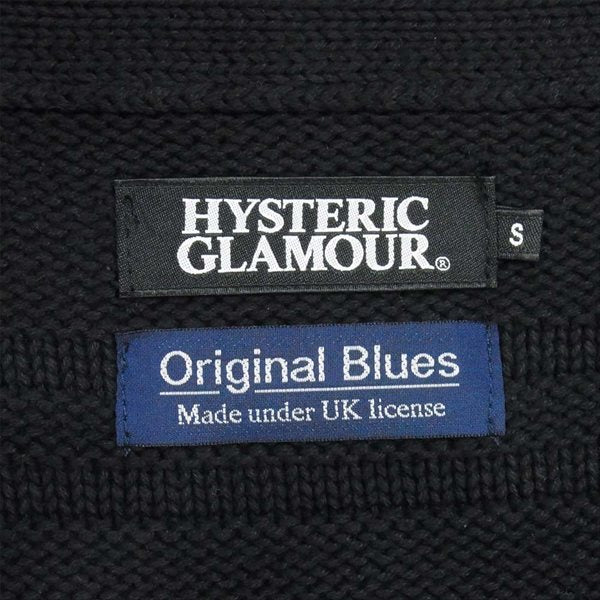 HYSTERIC GLAMOUR ヒステリックグラマー Original Blues オリジナルブルース コンチョ カーディガン ネイビー系 S【中古】