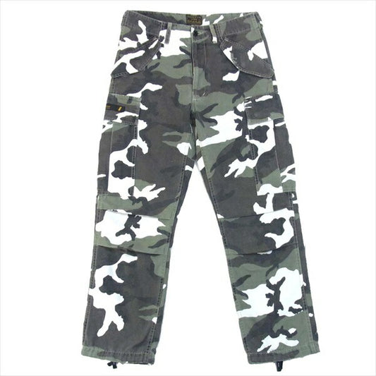 WTAPS ダブルタップス 16SS EX32 161GWDT-PTM07 CARGO TROUSERS CAMO カモ柄 カーゴ カーゴパンツ カーキ(オリーブグリーン)系 1【中古】