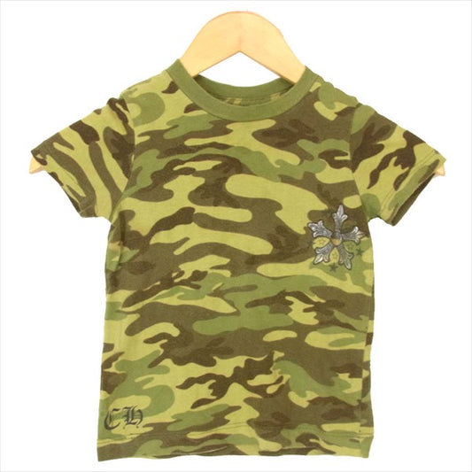 CHROME HEARTS クロムハーツ（原本無） 国内正規品 KIDS キッズ 半袖 子供用 Tシャツ カーキ(オリーブグリーン)系  カーキ(オリーブグリーン)系 KIDS 2【中古】