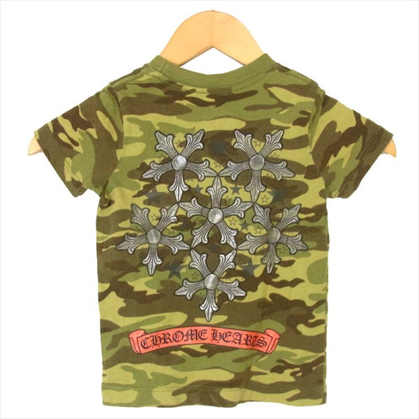 CHROME HEARTS クロムハーツ（原本無） 国内正規品 KIDS キッズ 半袖 子供用 Tシャツ カーキ(オリーブグリーン)系  カーキ(オリーブグリーン)系 KIDS 2【中古】