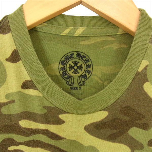 CHROME HEARTS クロムハーツ（原本無） 国内正規品 KIDS キッズ 半袖 子供用 Tシャツ カーキ(オリーブグリーン)系  カーキ(オリーブグリーン)系 KIDS 2【中古】