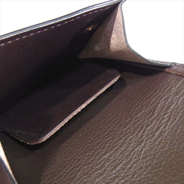 WILDSWANS ワイルドスワンズ TONGUE タング 牛革 小銭入れ ミニウォレット コインケース ダークブラウン系  ダークブラウン系【美品】【中古】