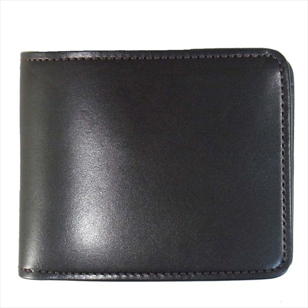 WILDSWANS ワイルドスワンズ GROUNDER グラウンダー 牛革  ウォレット 二つ折り財布 ブラック系【極上美品】【中古】