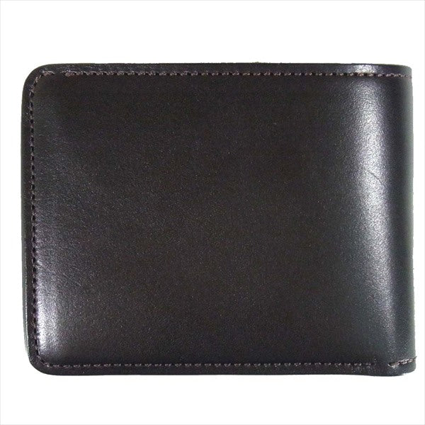WILDSWANS ワイルドスワンズ GROUNDER グラウンダー 牛革  ウォレット 二つ折り財布 ブラック系【極上美品】【中古】