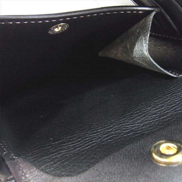 WILDSWANS ワイルドスワンズ GROUNDER グラウンダー 牛革  ウォレット 二つ折り財布 ブラック系【極上美品】【中古】