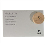 WILDSWANS ワイルドスワンズ GROUNDER グラウンダー 牛革  ウォレット 二つ折り財布 ブラック系【極上美品】【中古】