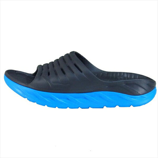 HOKA ONE ONE ホカ オネオネ ORA RECOVERY SLIDE オラ リカバリー スライド サンダル EBONY/DRESDEN BLUE EBONY/DRESDEN BLUE 28cm【新古品】【未使用】【中古】
