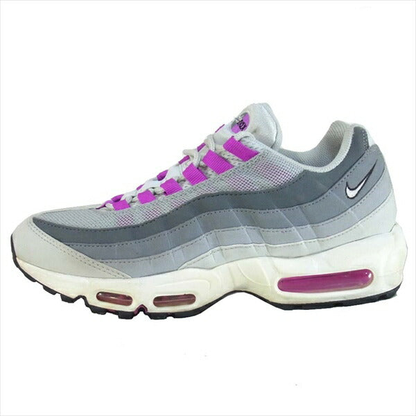 NIKE ナイキ 307960-001 WMNS AIRMAX 95 ウィメンズ エアマックス95 レディース スニーカー PURE PLATINUM/HYPER VIOLET PURE PLATINUM/HYPER VIOLET US10.5【中古】