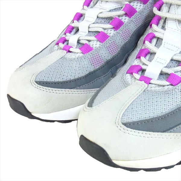 NIKE ナイキ 307960-001 WMNS AIRMAX 95 ウィメンズ エアマックス95 レディース スニーカー PURE PLATINUM/HYPER VIOLET PURE PLATINUM/HYPER VIOLET US10.5【中古】