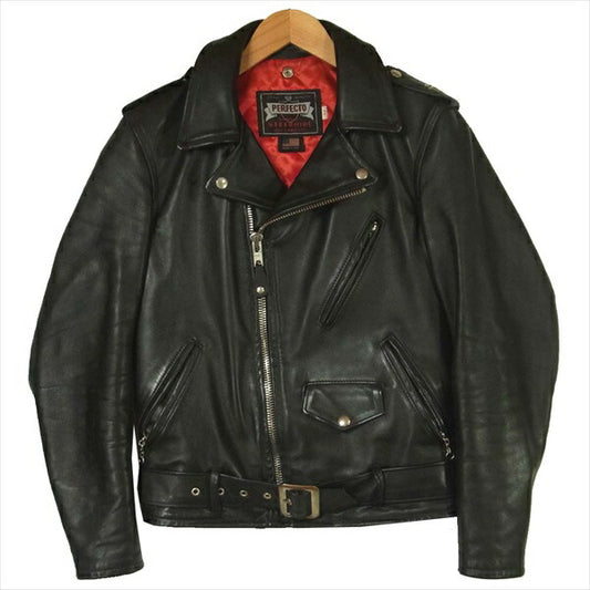 schott ショット 100周年記念限定モデル ROSIE ロージー ステアハイド ダブル ライダース ジャケット ブラック系 34【中古】