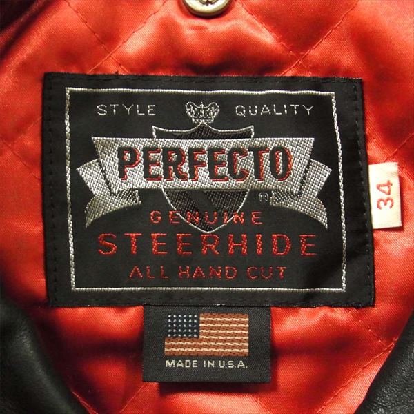 schott ショット 100周年記念限定モデル ROSIE ロージー ステアハイド ダブル ライダース ジャケット ブラック系 34【中古】