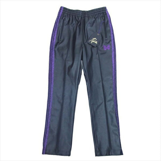 Needles ニードルス FK200 19AW Narrow TRACK PANT Synthetic Leather ナロー トラック パンツ ブラック系 ブラック系 XS【中古】