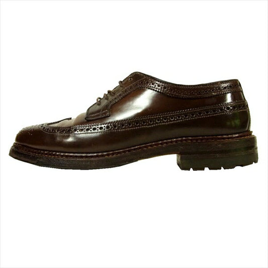 ALDEN オールデン D5512C シガーコードバン ウィングチップシューズ ブラウン系 USA 6D【中古】