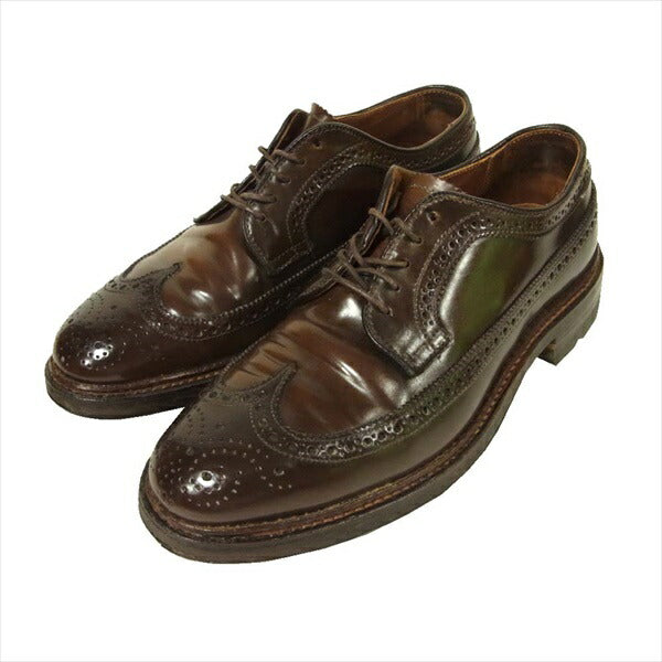 ALDEN オールデン D5512C シガーコードバン ウィングチップシューズ ブラウン系 USA 6D【中古】