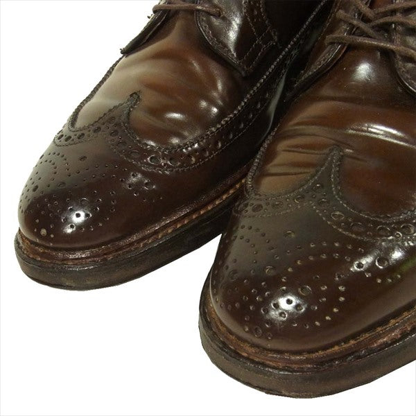 ALDEN オールデン D5512C シガーコードバン ウィングチップシューズ ブラウン系 USA 6D【中古】