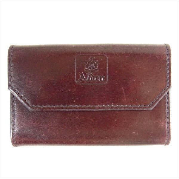 ALDEN オールデン 6連 革 無地 シンプル ブランドロゴ 茶色 キーケース ブラウン系 ブラウン系【中古】