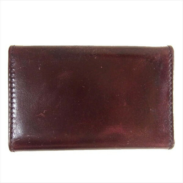 ALDEN オールデン 6連 革 無地 シンプル ブランドロゴ 茶色 キーケース ブラウン系 ブラウン系【中古】