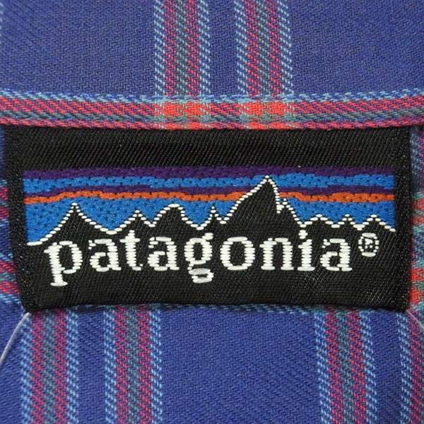 patagonia パタゴニア CHECK SHIRT チェック コットン 長袖シャツ パープル系  パープル系 表記なし【美品】【中古】