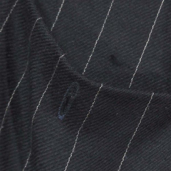 FULLCOUNT フルカウント コレクション ペンシル ストライプ フルジップ ウールシャツ ネイビー系 ネイビー系 40【中古】