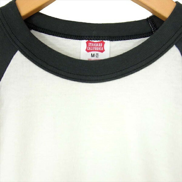 STANDARD CALIFORNIA スタンダードカリフォルニア ラグランスリーブ 七分袖 Tシャツ カットソー グレー系 グレー系 M【美品】【中古】