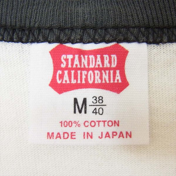STANDARD CALIFORNIA スタンダードカリフォルニア ラグランスリーブ 七分袖 Tシャツ カットソー グレー系 グレー系 M【美品】【中古】