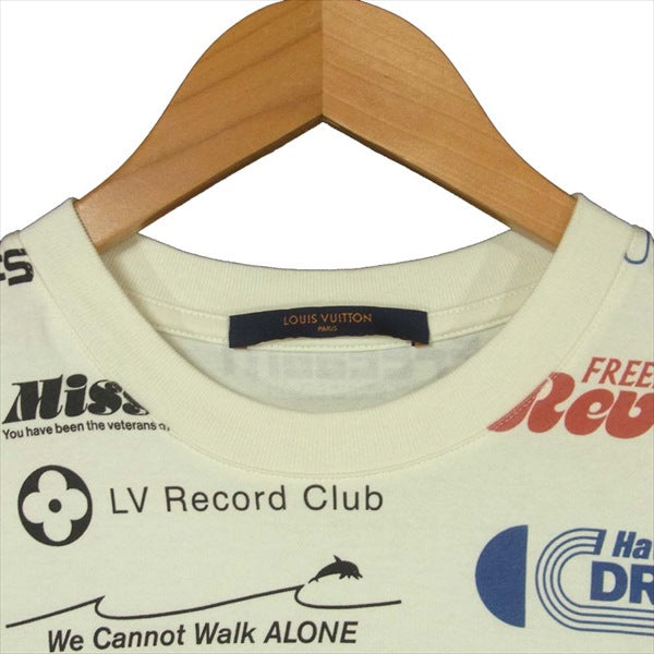 LOUIS VUITTON ルイ・ヴィトン 19AW VCCM09 Allover Logos Printed Tee オールオーバー ロゴ 半袖 Tシャツ ホワイト系 XS【中古】