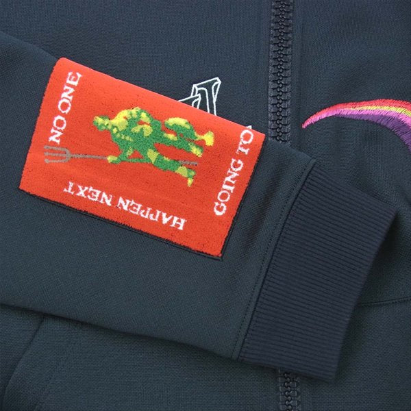 LOUIS VUITTON ルイ・ヴィトン 19SS RM191 JYY HGY74W エンブロイダリー ジップアップ トラック パーカー ブラック系 M【美品】【中古】