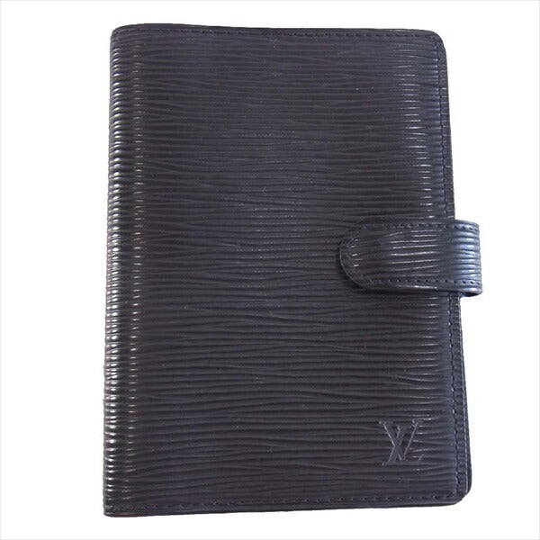 LOUIS VUITTON ルイ・ヴィトン アジェンダ PM エピ ノワール R20052 レザー ケース 手帳 ダイアリー 黒系 黒系【中古】