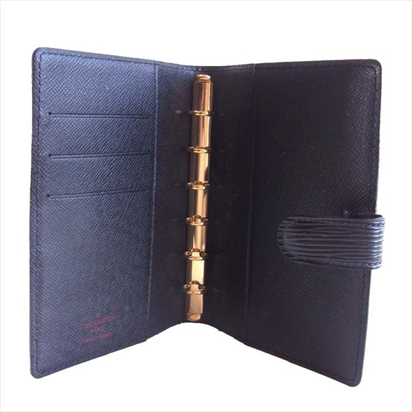 LOUIS VUITTON ルイ・ヴィトン アジェンダ PM エピ ノワール R20052 レザー ケース 手帳 ダイアリー 黒系 黒系【中古】