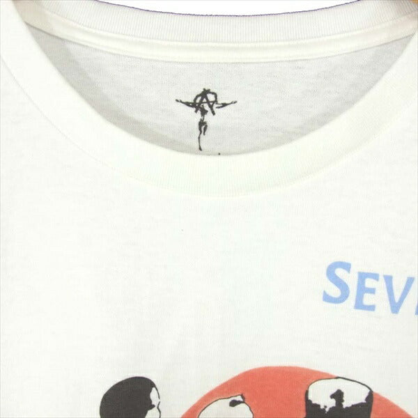 レディメイド READY MADE × セブンス ヘブン SEVENTH HEAVEN PACK TEE プリント Tシャツ 白系 白系 XL【美品】【中古】