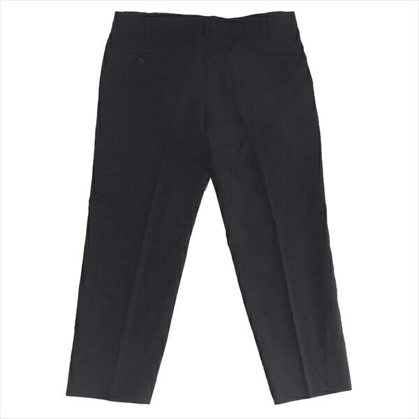 Yohji Yamamoto POUR HOMME ヨウジヤマモトプールオム HD-P91-105 ウールギャバ ワイド テーパード パンツ 黒系 黒系 4【中古】