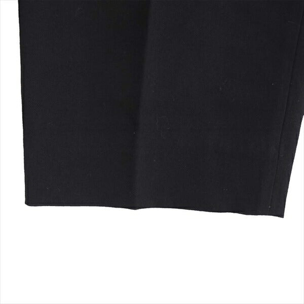 Yohji Yamamoto POUR HOMME ヨウジヤマモトプールオム HD-P91-105 ウールギャバ ワイド テーパード パンツ 黒系 黒系 4【中古】