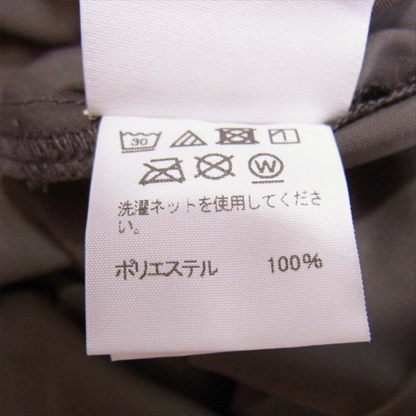 HOMME PLISSE ISSEY MIYAKE オム プリッセ イッセイミヤケ HP01FJ011 EDGE SHIRT ノーカラー シャツ 長袖シャツ ブラウン系 3【美品】【中古】