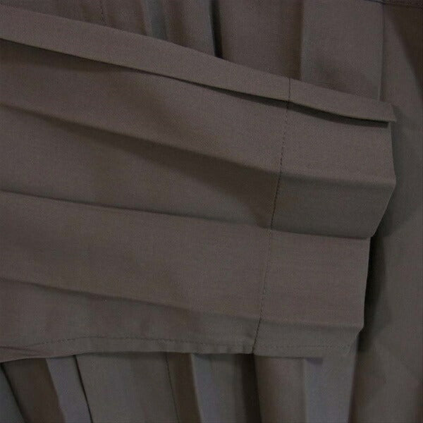 HOMME PLISSE ISSEY MIYAKE オム プリッセ イッセイミヤケ HP01FJ011 EDGE SHIRT ノーカラー シャツ 長袖シャツ ブラウン系 3【美品】【中古】