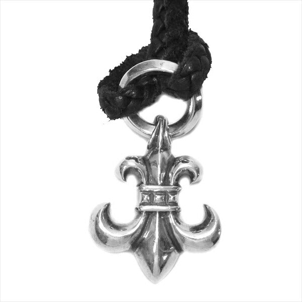 CHROME HEARTS クロムハーツ（原本無） BSフレア ペンダント W レザー ブレード ネックレス シルバー【美品】【中古】