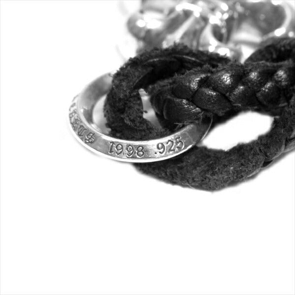 CHROME HEARTS クロムハーツ（原本無） BSフレア ペンダント W レザー ブレード ネックレス シルバー【美品】【中古】