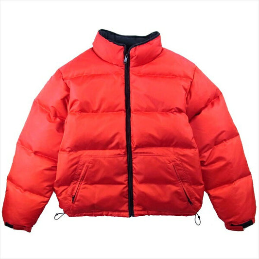 Supreme シュプリーム 17AW Reflective Sleeve Logo Puffy リフレクティブ スリーブ ロゴ パフィ ジャケット レッド系 M【中古】