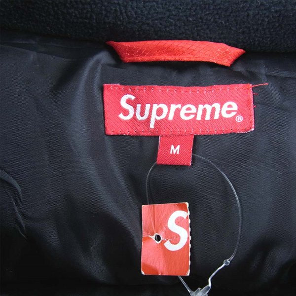 Supreme シュプリーム 17AW Reflective Sleeve Logo Puffy リフレクティブ スリーブ ロゴ パフィ ジャケット レッド系 M【中古】