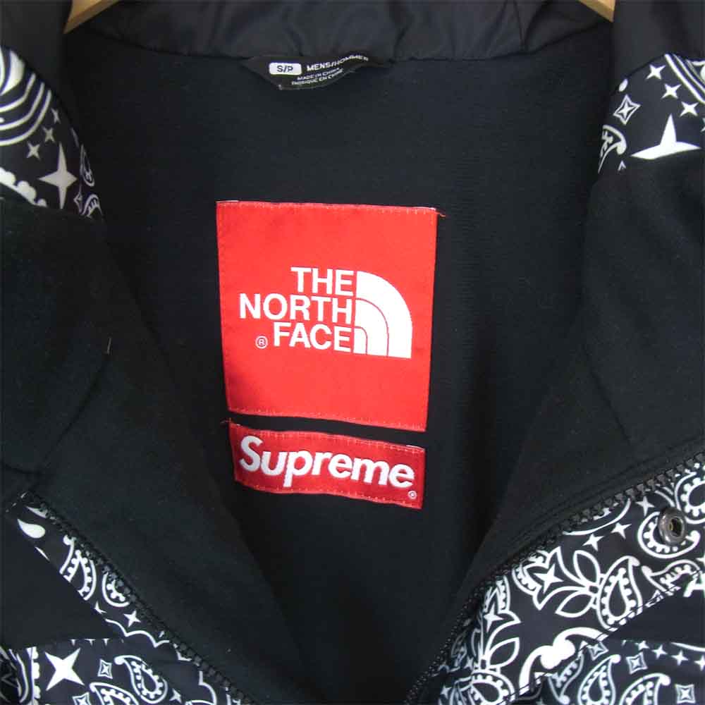 Supreme シュプリーム ノースフェイス THE NORTH FACE 14AW Bandana Mountain Parka バンダナ マウンテンジャケット ジャケット ブラック系 USA S 【中古】 ブラック系 USA S【中古】