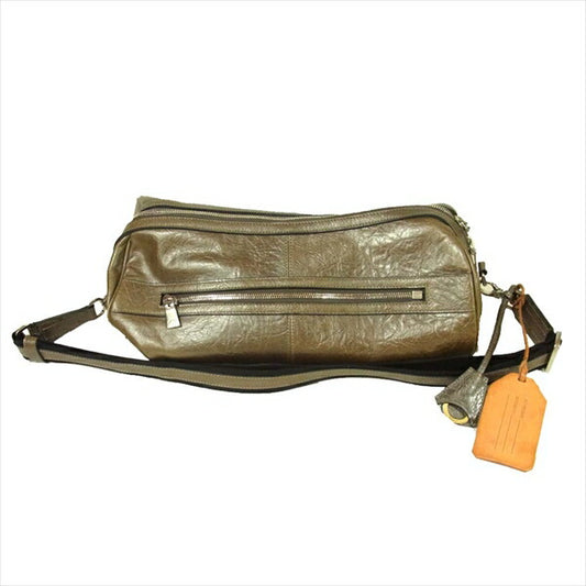 aniary アニアリ レザー ボストン 日本製 ショルダーバッグ ブラウン系  ブラウン系【中古】