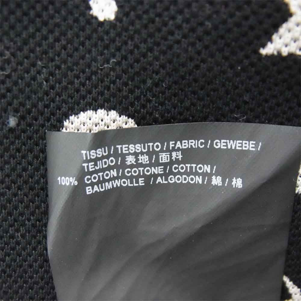 SAINT LAURENT サンローラン 国内正規品 エディ期 454125 YB1DQ 16SS ムーン スター 総柄 ポロシャツ 黒系  黒系 S【中古】