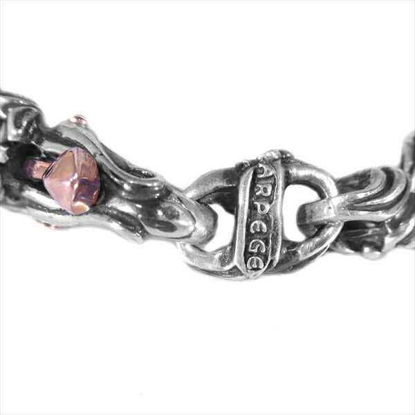 アルページュ ピンクゴールド コンビブレスレット コンビ 腕輪 チェーン ブレスレット シルバー【中古】