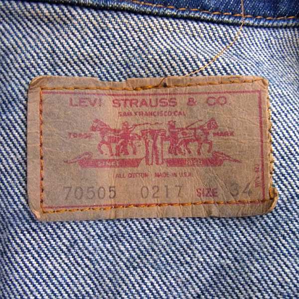 Levi's リーバイス ヴィンテージ オリジナル 70505 0217 3rd 527刻印 デニム ジャケット インディゴブルー系 インディゴブルー系 34【中古】