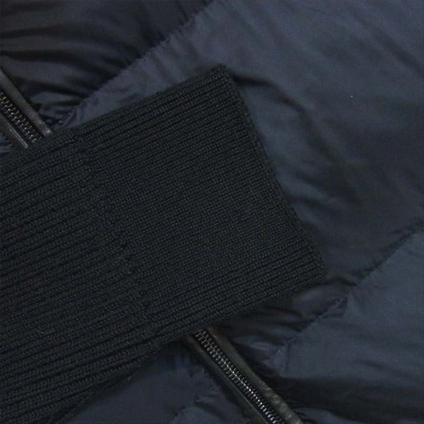 エンメティ GIAPPONE-075 ニット切替 ファー ダウン ジャケット ダウンジャケット 黒系 52【美品】【中古】