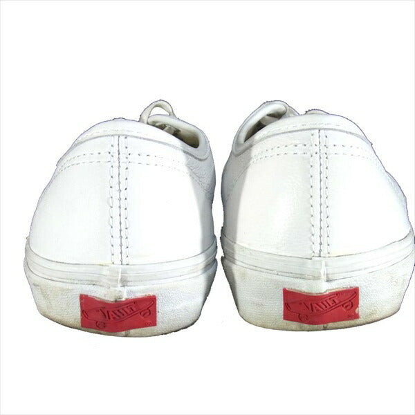 VANS バンズ AUTHENTIC オーセンティック レザースニーカー レザー UK6 EU39 スニーカー ホワイト系 ホワイト系 US7【中古】