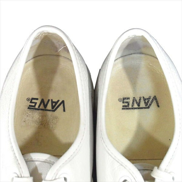 VANS バンズ AUTHENTIC オーセンティック レザースニーカー レザー UK6 EU39 スニーカー ホワイト系 ホワイト系 US7【中古】