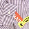 uniform experiment ユニフォームエクスペリメント 20ss UE-200018 BAGGAGE TAG B.D. SHIRT タグ ボタンダウン 長袖シャツ パープル系 パープル系 4【美品】【中古】